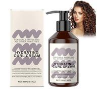 Crème Hydratante pour Boucles - Soin Éclaircissant pour Peaux Blanchissantes - Crème pour boucles souples et définies - Enrichie en Beurre de Karité & Vitamine C Gel coiffant