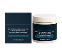 Crème Hydratante Pour La Barbe - 100g Adoucissant Hydratant à Barbe,Baume À La Moustache Non Gras - Pour Entretien Quotidien À Domicile Salon Coiffure Rasage Douche Voyage