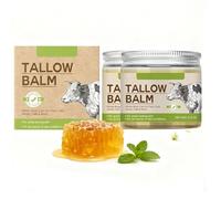 Crème hydratante pour la peau au beurre naturel,100% Naturel Biologique Baume au Suif et au Miel pour le Visage et le Corps, Beef Tallow Crème pour Tous Types de Peau (2)