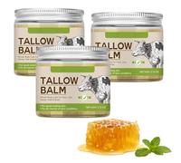 Crème hydratante pour la peau au beurre naturel,100% Naturel Biologique Baume au Suif et au Miel pour le Visage et le Corps, Beef Tallow Crème pour Tous Types de Peau (3)