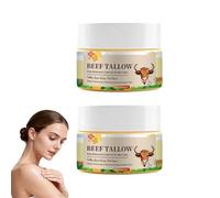 Crème hydratante pour le corps au suif de bœuf, lotion nourrissante et réparatrice en profondeur pour les peaux sensibles, hydratant apaisant pour le corps au suif, hydratation intense (2PCS)