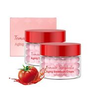 Crème Hydratante Pour Le Visage À Base De Capsules De Tomates, Crème Hydratante Pour Le Visage À La Tomate, Capsules D'ampoules À Double Texture Éclaircit Le Teint De La Peau (2pcs)