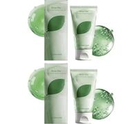 Crème hydratante pour le visage au cuivre Centella - Mousse nettoyante pour les pores en profondeur pour une peau lisse et équilibrée - Soins du visage doux pour un teint frais (2pcs)