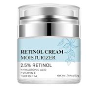 Crème hydratante pour le visage au rétinol, crème au rétinol pour le visage au thé vert, nourrissante et hydratante, raffermissante, liftante douce, lisse, élasticité de la peau, crème anti-âge pour