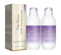 Crème Hydratante Pour Le Visage Dewy Milk, Formule Légère, Hydratation Équilibrante Pour Un Éclat Durable Et Une Peau Rebondie, Crème Non Grasse À Absorption Rapide (2 pièces)