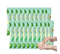 Crème hydratante pour les mains, hydratante, lissante et portable - Hydrate intensément les mains sèches - Pour une peau douce et souple tout au long de la journée (20 pièces, avocat)