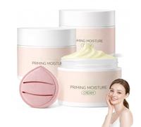 Crème Hydratante Préparatrice - Base Lissante Estompant Les Pores Et Fixant Le Maquillage - Base Hydratante Pour Une Application Fluide Du Maquillage(3pcs)