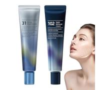 Crème Hydratante Visage - 2 Soins Jour Et Nuit Pour Le Visage - Lotion Éclaircissante pour Peau Mixte Sèche Sensible Préparation Maquillage pour Femmes Hommes Réparation Voyage Maison