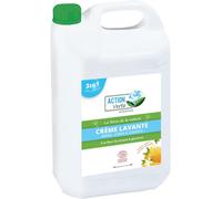 - Crème Lavante - Nettoie Les Mains, Corps & Cheveux - Certification Ecocert - Formule Naturelle - Parfum Fleur D'oranger Et Miel- 5l - Fabrication Française