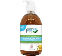 - Crème Lavante - Nettoie Les Mains, Corps & Cheveux - Certification Ecocert - Formule Naturelle - Parfum Fleur D'oranger Et Miel- 5l - Fabrication Française