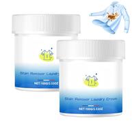 Crème lessive détachante, nettoyant cols de chemise, détachant tenace, formule à action rapide, odeur fraîche et agréable, pour tissus, vêtements, tapis, 100 g (2Pièce)
