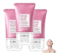 Crème Liftante et Raffermissante aux Peptides 2026 - Crème raffermissante au collagène pour le cou, dotée de deux rouleaux intégrés, lisse les rides et raffermit la peau. Convient à tous les types de
