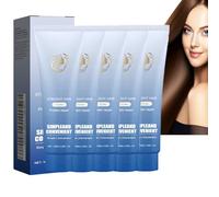 Crème lissante à la kératine, masque capillaire au collagène avec sérum d'extrait de plantes, traitement anti-frisottis, répare les cheveux abîmés, nourrit le cuir chevelu et réduit la casse des