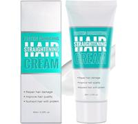 Crème lissante correctrice protéinée, crème capillaire au collagène Silk & Gloss, ingrédients doux, pour tous types de cheveux