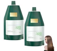 Crème lissante hydratante et réparatrice à la kératine polypeptidique, soin capillaire pour une brillance et une douceur durables, masques capillaires pour cheveux secs et abîmés, frisottis (2 Pièce)