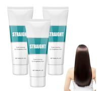 Crème lissante pour cheveux Wadexr, crèmes lissantes à la soie et aux protéines pour cheveux bouclés, correction naturelle puissante, traitement capillaire correcteur (3pcs)