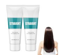 Crème lissante pour cheveux Wadexr, crèmes lissantes à la soie et aux protéines pour cheveux bouclés, correction naturelle puissante, traitement capillaire correcteur (2pcs)