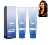 Crème lissante protéinée, crème correctrice protéinée pour cheveux soie et brillant, traitement capillaire nourrissant, hydratant et lissant rapide pour cheveux bouclés, crépus, secs (2pcs)