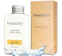 Crème Lotion Pré-rasage et Après-rasage Électrique - Idéal pour un Rasage de Près - Baume Lisse et Sans Irritation. Freelette (Sans parfum)
