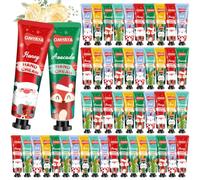 Creme Main Cadeaux de Noël, 50 Creme Cadeau Femme, Coffret Cadeau Mini Crèmes Mains, Petite Creme Main Hydratante pour Mains et Pieds pour Peaux Très Sèches, Cadeau pour Femmes, Noël, Anniversaire