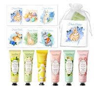 Crème Mains,6PCS Cremes Main, avec Autocollants de Pâques,Cadeau de Pâque | Mini Crèmes pour les Mains, Coffret creme main femme, Crema pour less maine, Hydratantes Crememain, Crèmemains Pâques