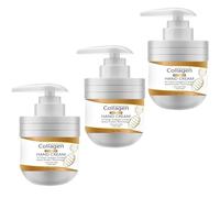 Crème Mains au Collagène, Hydrate et régénère la peau, prévient les rides, idéale pour les mains sèches, gercées et sujettes au vieillissement. Lotion hydratante au collagène pour femmes (3 PCS)