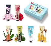 Crème Mains, Coffret Cadeau Femme Crèmes Mains, Cadeau Maman, Regalos Navidad Originales pour les Mains Format Voyage pour Action de GrâCe, Saint-Valentin 6 * 30 g