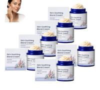 Crème Mélangée Apaisante Pour La Peau - Algues Marines, Avoine Colloïdale & Aloe Vera, Soin Hydratant Quotidien Léger, Hydratant Nourrissant Doux, Portable Pour Usage Quotidien (6pc)