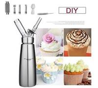Crème Mousseur, Aluminium Crème Fouet Mousseur Crème Pistolet Crème Machine À Soda Distributeur de Crème Fouet DIY Outil 500 ml G