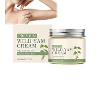 CrèMe Naturelle à L'Igname Sauvage, à L'Extrait D'Igname Sauvage, Hydratante Et Apaisante, CrèMe Pour La Peau à L'Igname Sau/vage, Crè/Me à L'Ign/ame Sauv/age La Vitamine E Et L'Huile Cr/èMe (1 PC)