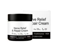 Crème nerveuse | 120 g de pommade réparatrice hydratante - Pommade apaisante pour les mains, les pieds, les jambes, les bras, le cou, les genoux et le bas du dos pour hommes et femmes