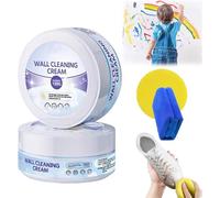 Crème nettoyante et revitalisante multi-usages pour murs - Kit de pâte de nettoyage tout usage - Crème de nettoyage pour mur - Crème de nettoyage puissante pour mur - Détachant d'encre pour stylo -
