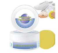 Crème Nettoyante Multifonctionnelle Pour Chaussures,Crème Nettoyante Pour Chaussures Blanches,Crème Nettoyante Pour Chaussures Blanches Avec Éponge,Sneaker Stain Cleaning Cream Pas Besoin De Laver