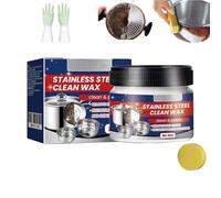 Crème Nettoyante Plaques Cuisson & Surfaces Inox, Détartrant Et Degraissant Clean Four Et Grill, Nettoyant Pour Acier Inoxydable, Pour Nettoyage Efficace Dissout La Graisse Et Impuretés (1PC)