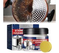 CrèMe Nettoyante Plaques Cuisson & Surfaces Inox,Nettoyant pour Acier Inoxydable,Nettoyant Universel,Spray D'Entretien pour Un Nettoyage Efficace Dissout La Graisse Et Les ImpuretéS (1, 1 Pcs)