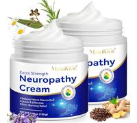 Crème Neuropathie 240g, Nerve Pain Relief Cream, Soulagement Rapide des Douleurs Nerveuses, Engourdissement, Picotements, Arnica & MSM,Crème Apaisante Non Grasse,Absorption Rapide, Efficacité Maximale