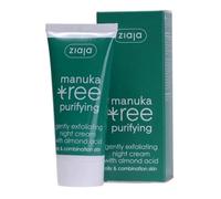 Crème Nuit Ziaja Tree Manuka - Peaux Grasses Et Mixtes - 50 Ml - Hydratante Et Exfoliante