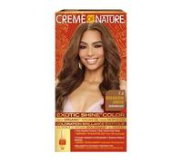 Creme of Nature, Argan Oil, Coloration Permanente Longue-Tenue à l'Huile d'Argan du Maroc, Coloration Cheveux Bouclés à Crépus, Couvre 100% des Cheveux Blancs, Teinture Cheveux 7.3 Châtain doré