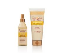 Creme of Nature DUO PACK Pure Honey : Soin Protecteur anti-casse + Crème Activatrice de Boucles, à base de noix de coco, beurre de karité et miel, pour Cheveux Bouclés Frisés Crépus, Sans Rinçage