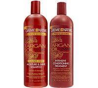 Creme of Nature Shampooing hydratant sans brillance à l'huile d'argan 591 ml et traitement revitalisant intensif à l'huile d'argan 591 ml