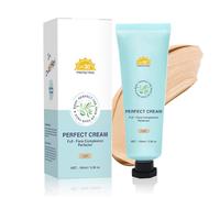 Crème Perfectrice Corps Suprême, Fond de Teint Waterproof Longue Tenue, Teint Sans Transfert et Anti-Cernes Couvrance Totale, pour Tous Types de Peaux (Light)