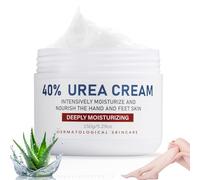 Crème Pieds et Mains à l’Urée 40% - Soin Réparateur Intensif avec Aloe Vera & Arbre à Thé - Lotion Cicatrisante pour les Pieds pour la Peau Sèche Craquelée Rugueux-150g