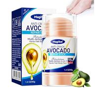 Crème Pieds Réparatrice Hydratante, Crème pour les Pieds Secs et Fissurés, 40 g Baton Baume Pour Pied, Gel nourrissante talons à l'avocat, Soin Réparateur Anti-Fissures, Hydratation profonde