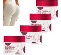 Crème pour la peau crépue au collagène, lotion pour le corps raffermissante pour une peau lâche sur le ventre, les bras, les cuisses et les fesses, hydratant hydratant réduit les rides (4 pièces)