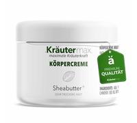 Crème pour le corps au beurre de karité pour peaux très sèches - Crème au beurre de karité avec huile d'amande, huile de jojoba, huile de graines de grenade et vitamine E - 200 ml