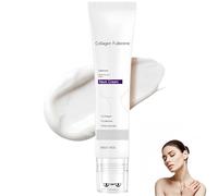 Crème pour le cou au collagène et au fullerène, lotion réparatrice anti-âge hydratante intense, crème raffermissante pour lisser les ridules, retendre et améliorer les contours du cou (1 Pièce)