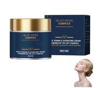 Crème pour le cou au complexe triple peptide raffermissant 50 g, soin anti-âge raffermissant et hydratant. Lisse les ridules, douce et onctueuse. Convient à tous les types de peau et peut être utilisé
