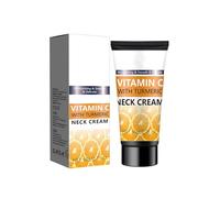 Crème pour le cou au curcuma et à la vitamine C, crème pour le cou pour raffermir et raffermir, traitement anti-âge du cou et du décolleté réduit les rides, ridules et double menton, hydrate et