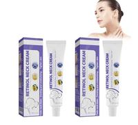 Crème pour le Cou au Rétinol Lot de 2, Neck Firming Cream, Soin Anti-Âge Intensif, Atténue les Ridules et Raffermit la Peau, Hydratation Profonde, Améliore l'Élasticité Cutanée