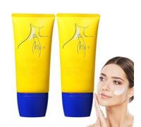 Crème pour le cou, Crème raffermissante pour le cou, Crème anti-âge raffermissante pour le cou, Lifte et lisse la peau, Hydrate, Réduit les rides, les ridules et le double menton (2 pièce)